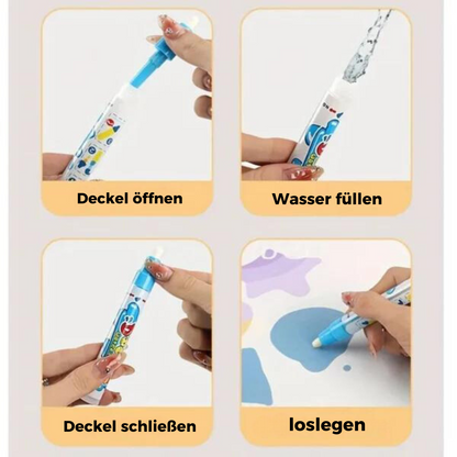 Magic Coloring Doodle Mat - Lerne und spiele mit wasserbasierten Farben